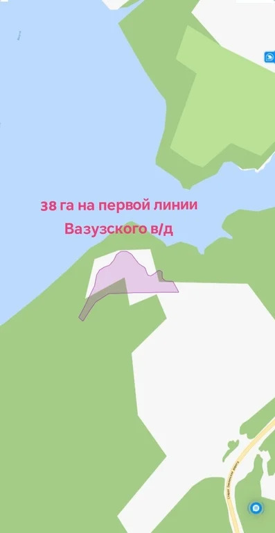 Продажа 38 га на первой линии Вазузского Тверская обл.Зубцовский р-н